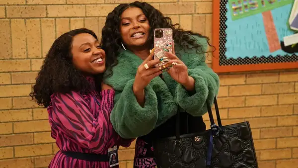Quinta Brunson and Taraji P. Henson in 