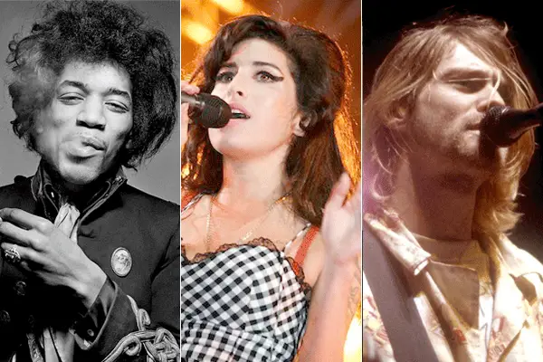 27 Club: Estrellas que murieron a los 27 años, desde Jimi Hendrix hasta Amy Winehouse (Fotos)