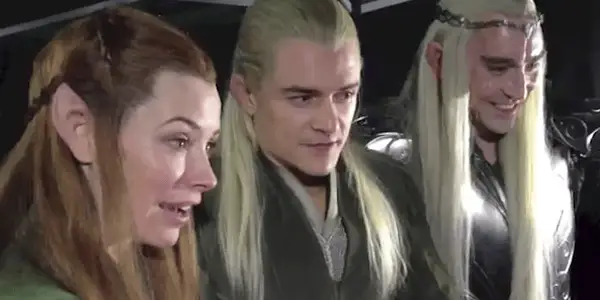 The Hobbit: Smaug Desolation: Orlando Bloom, Lee Pace, Evangeline Lilly Reaction aux fans qui réagissent à la bande-annonce (vidéo)