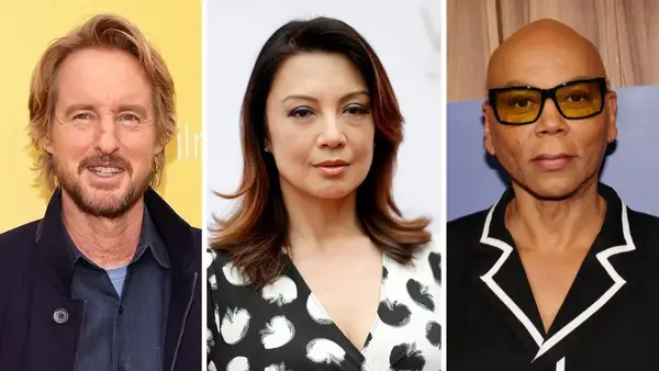 Owen Wilson, Ming-Na Wen, RuPaul (Photo credit: Getty Images)