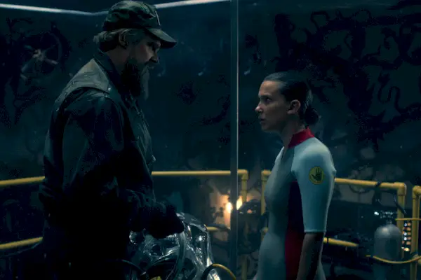 Hopper (David Harbour) und Eleven (Millie Bobby Brown) in der
