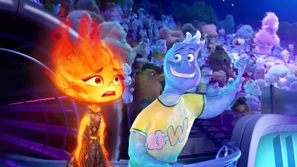 IT’S ELEMENTAL -- In a city where fire-, water-, land-, and air-residents live together, a fiery young woman and a go-with-the-flow guy are about to discover something elemental: how much they actually have in common. Directed by Peter Sohn (The Good Dinosaur, Party Cloudy short) and produced by Denise Ream (The Good Dinosaur, Cars 2), Disney and Pixar’s Elemental releases on June 16, 2023. © 2023 Disney/Pixar. All Rights Reserved.