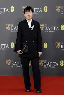 Celine Song attends the 2024 EE BAFTA Film Awards at The Royal Festival Hall on February 18, 2024 in London, England.