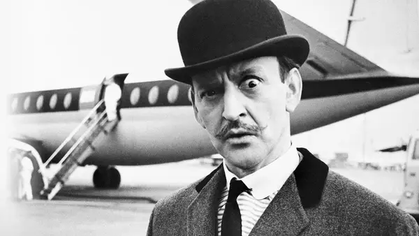 Tony Randall as Hercule Poirot in The Alphabet Murders