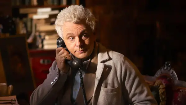 Michael Sheen as Aziraphale in Good Omens