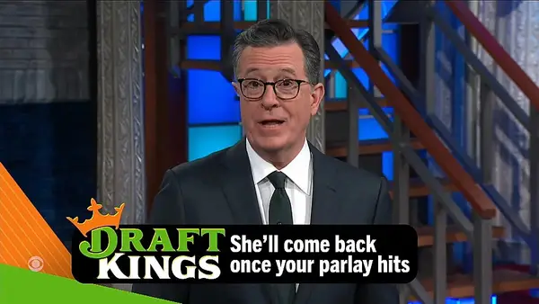 Colbert scherzt, dass Sie normalerweise die Auszeichnungen registrieren müssen, um Geld so schnell wie die soziale Wahrheit zu verlieren