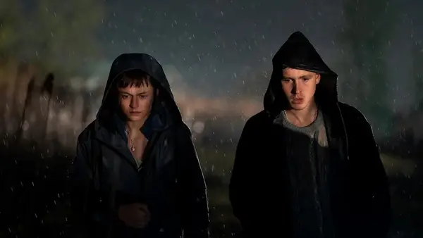 a-murder-at-the-end-of-the-world-emma-corrin-harris-dickinson-fx