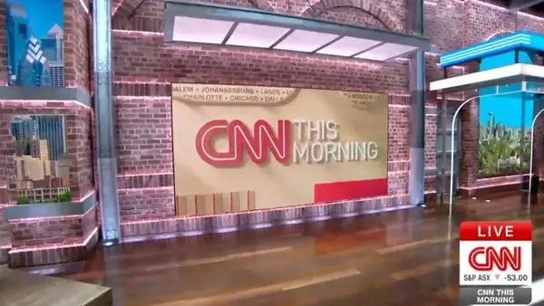 A CNN nesta manhã literalmente tem um visual novo e fresco