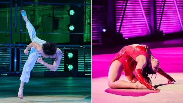 Anthony Curley and Dakayla Wilson perform solos during the Season 18 finale of 