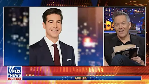 Gutfeld! Ele sugere uma piada da Fox News, Jesse Watters, o impacto recebe ajuda (vídeo)