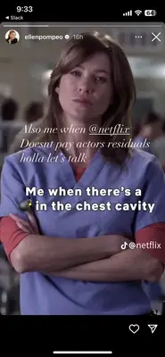 La star de Grey's Anatomy, Ellen Pompeo, rencontre Netflix parce qu'il n'a payé aucun déchet
