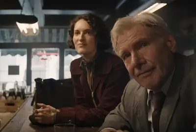 phoebe waller-bridge and harrison ford in indiana jones and the dial of destiny
