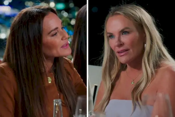 Clipe exclusivo de ‘RHOSLC’: Plane-Gate continua enquanto Heather Gay chama a parede de pedra da negação de Meredith Marks