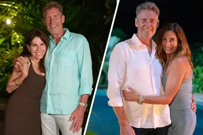 A photo of Theresa Nist and Gerry Turner beside a photo of Gerry Turner and Leslie Fhima on 