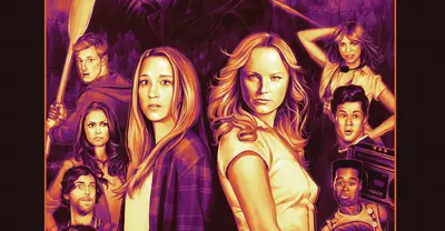 THE FINAL GIRLS, US poster, Malin Akerman (right of center), 2015. ©Vertical Entertainment/Courtesy