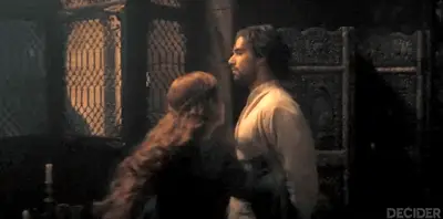 Alicent shoving Cole during 