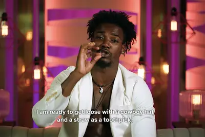 Too Hot to Handle Dre celebrating