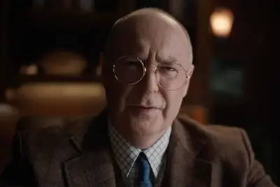 william macdonald as principal featherhead on riverdale