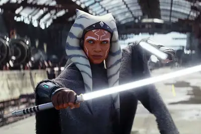 Ahsoka with lightsabers