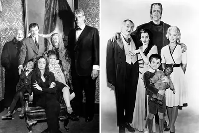 The Addams Family and The Munsters casts