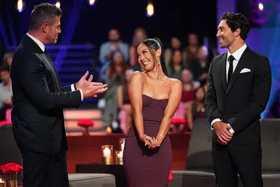 Jesse Palmer, Lea, and Joey Graziadei on 