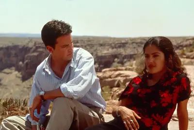 FOOLS RUSH IN, left to right: Matthew Perry, Salma Hayek, 1997
