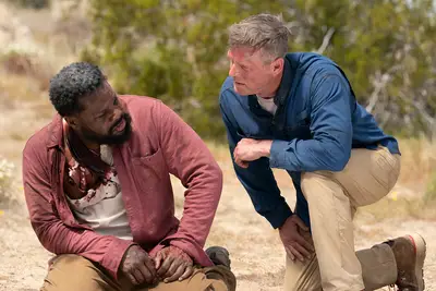 Malcolm-Jamal Warner and Peter Krause on 