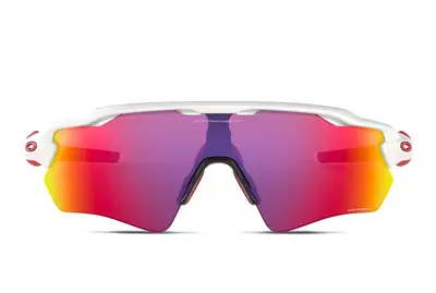 oakley oo9208 radar ev path purple and white sunglasses