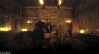 fargo 503 COOL SHOT WITH THE ANTLER GUY IN THE BACKGROUND