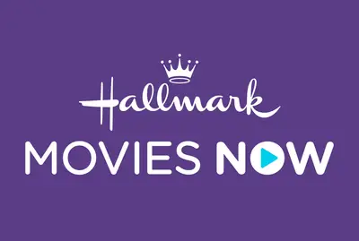 hallmark movies now logo on purple background