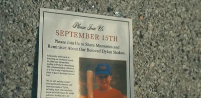 SHELTER EP 5 Dylan’s dad sees the memorial sign