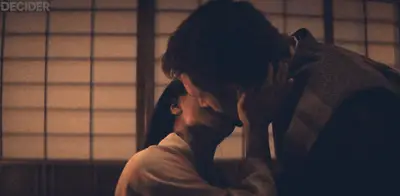 SHOGUN Ep9 Mariko and Blackthorne making out