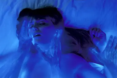 Malin Ackerman as Silk Spectre in a sex scene in Watchmen