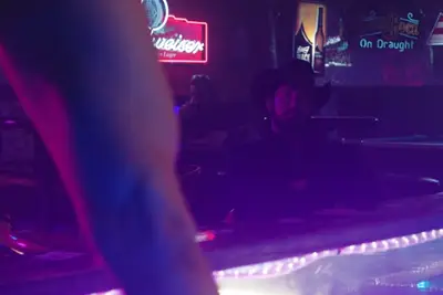 Cole Hauser at a strip club on 