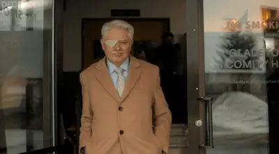 FARGO 508 DANISH WALKING IN SLO MO AND POPPING HIS COLLAR