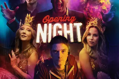 OPENING NIGHT, poster, clockwise from bottom left: Anne Heche