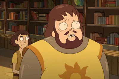 One of the Knights of the Sun (Daniel Radcliffe) in Rick and Morty