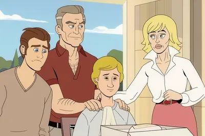 Transferir ou sairá: Capitão Falls em Netflix, uma série de animações de um marinheiro que é involuntariamente responsável por um navio de contrabando