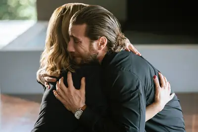 Chema hugging someone in Who Killed Sara Season 3