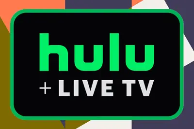 hulu plus live tv logo with border