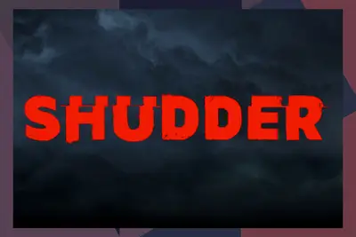 shudder logo with border