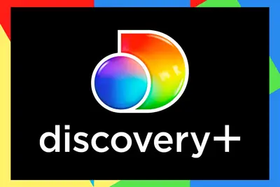 discovery+ logo with border