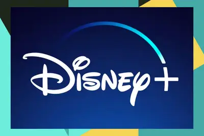 Disney+ logo with border