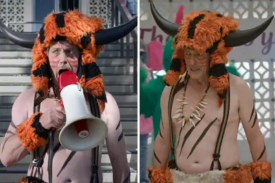 The Unfrosted January 6th scene, starring Hugh Grant as Tony the Tiger