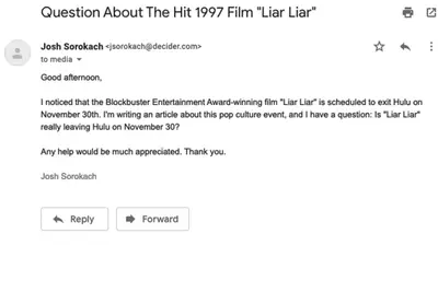 Espere, deitado no Hulu, realmente saiu em 30 de novembro?