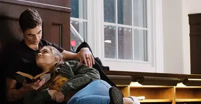 Hero Fiennes Tiffin and Josephine Langford in After