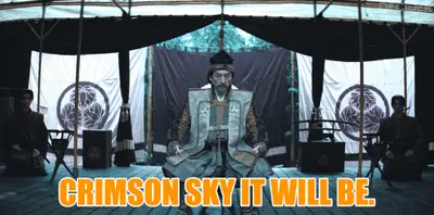 SHOGUN 106 oranaga declaring his intention for war to the clan] Crimson Sky it will be.
