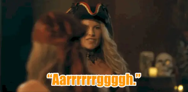 LANDMAN 205 [Angela im Piratenkostüm] Aaargh!