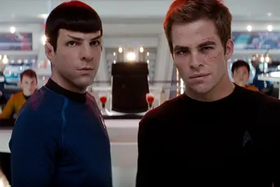 STAR TREK, from left: Zachary Quinto, Chris Pine, 2009. ©Paramount/courtesy Everett Collection